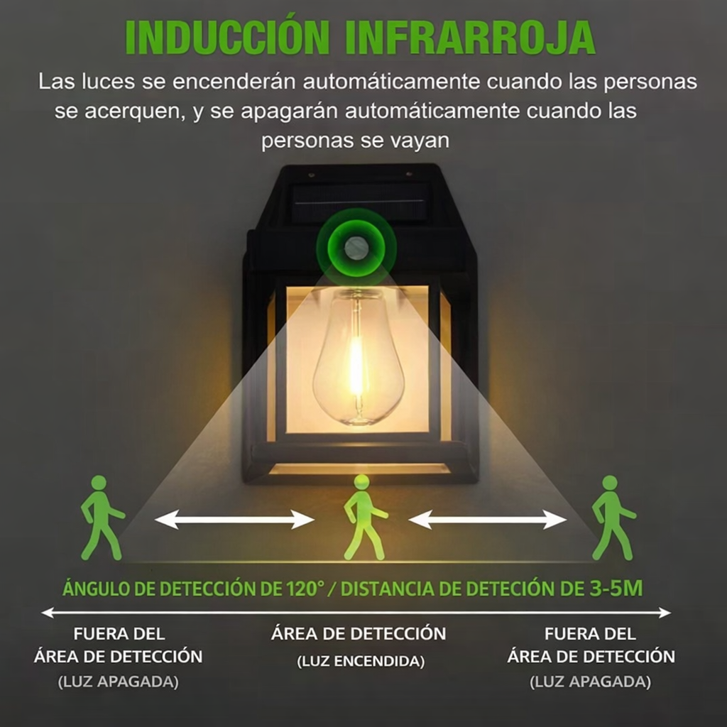 Luz solar decorativa empalmada
