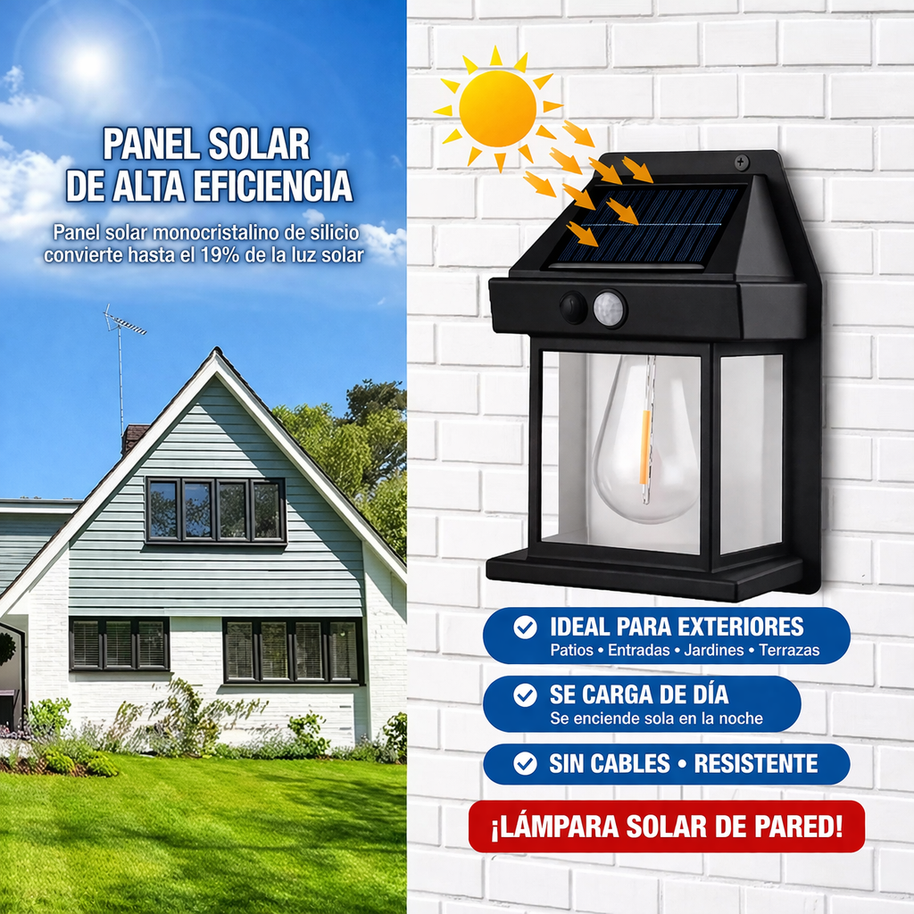 Luz solar decorativa empalmada